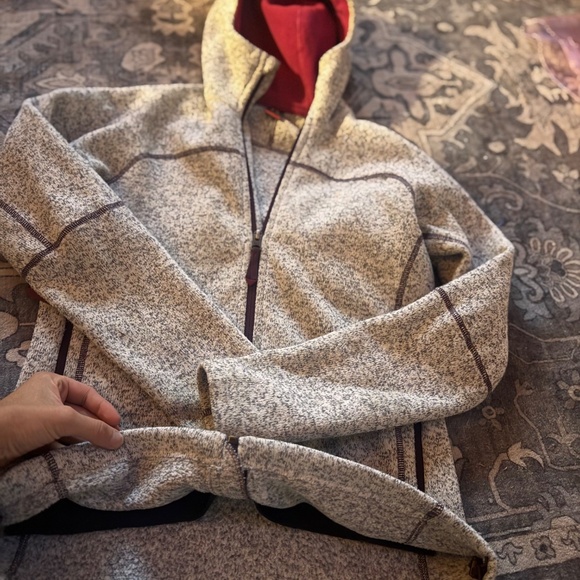 Haglofs Womens Swook Fleece full zip size small Gray Hooded Jacket  cozy and sty - Picture 3 of 11